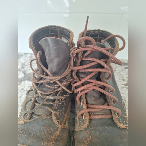 Truman waxed flesh boots 7D - Picture 5 of 11